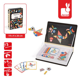 Magnetyczna układanka Kształty Magnetibook, Janod