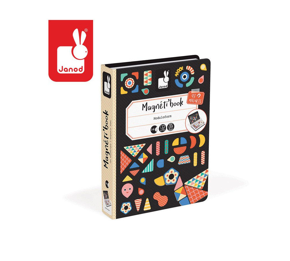 Magnetyczna układanka Kształty Magnetibook, Janod