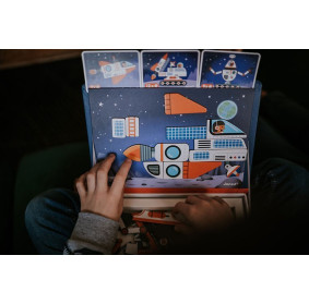 Magnetyczna układanka Kosmos Magnetibook, Janod