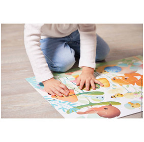 Puzzle w walizce Przyjaciele z ogródka 20 elementów 2+ Made in France, Janod