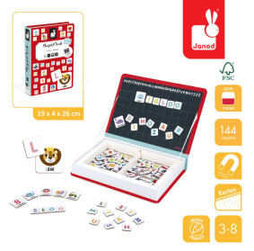Magnetyczna układanka Polski Alfabet Magnetibook, Janod
