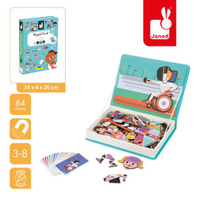 Magnetyczna układanka Sport Magnetibook, Janod