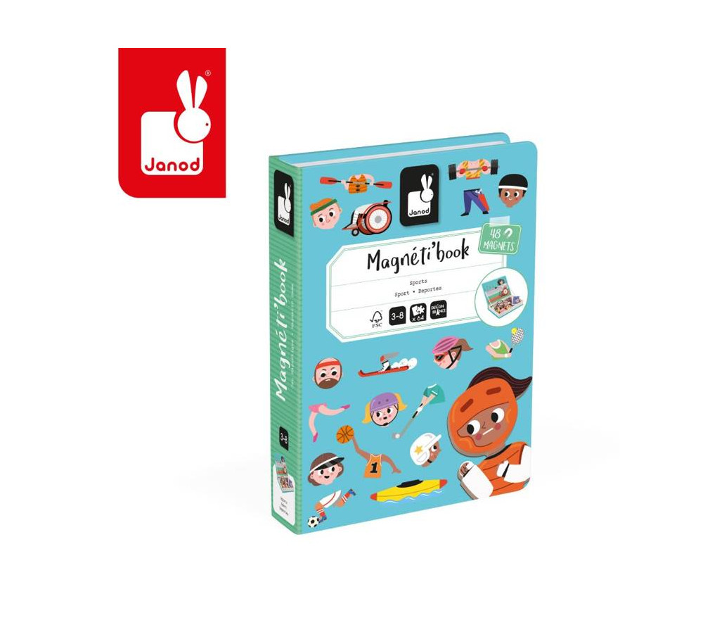 Magnetyczna układanka Sport Magnetibook, Janod