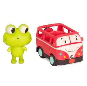 Zestaw 3 miękkich AUTEK sensorycznych z wesołymi PASAŻERAMI B.TOYS Light Up Cars