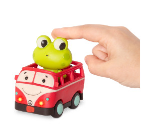 Zestaw 3 miękkich AUTEK sensorycznych z wesołymi PASAŻERAMI B.TOYS Light Up Cars