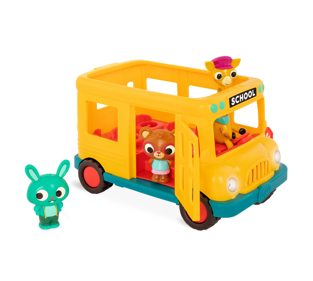 MUZYCZNY autobus szkolny z żyrafą i wesołymi pasażerami – Land of B. B.TOYS Bonnie’s School Bus