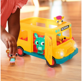 MUZYCZNY autobus szkolny z żyrafą i wesołymi pasażerami – Land of B. B.TOYS Bonnie’s School Bus
