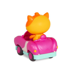 Miękkie AUTKO sensoryczne wyścigówka z KOTKIEM – Land of B. B.TOYS