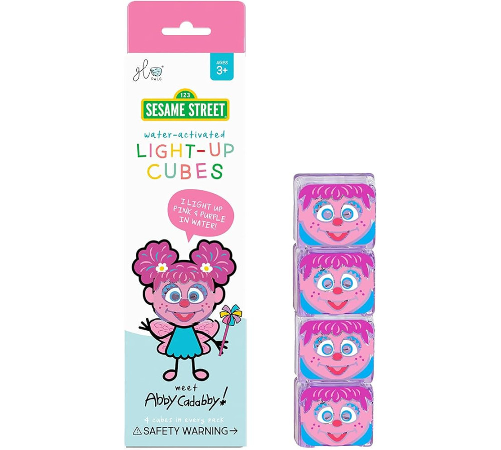 Glo Pals, Kostki sensoryczne świecące w wodzie Abby Ulica Sezamkowa - zabawka kąpielowa