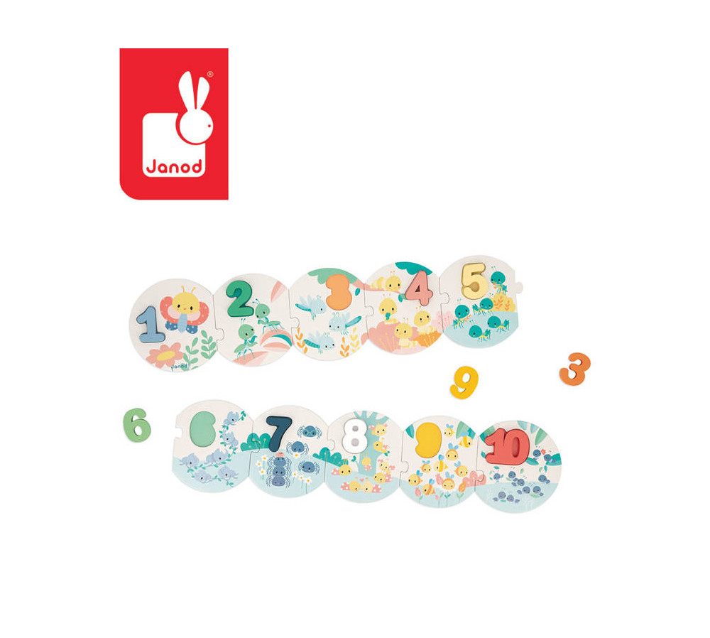 Puzzle Uczę się liczyć Pure 2+, Janod