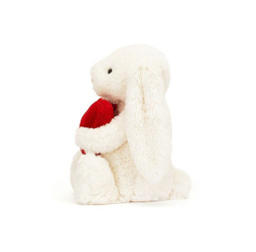 Króliczek Kremowy z Czerwonym Sercem 31 cm, Jellycat