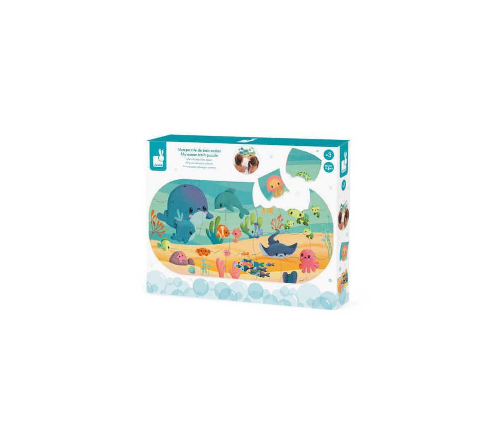 Puzzle do kąpieli Ocean 28 elementów 3+, Janod