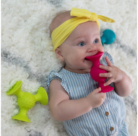 Bobo Przyssawki 3 Grzechotki PipSquigz Fat Brain Toys FA089-1
