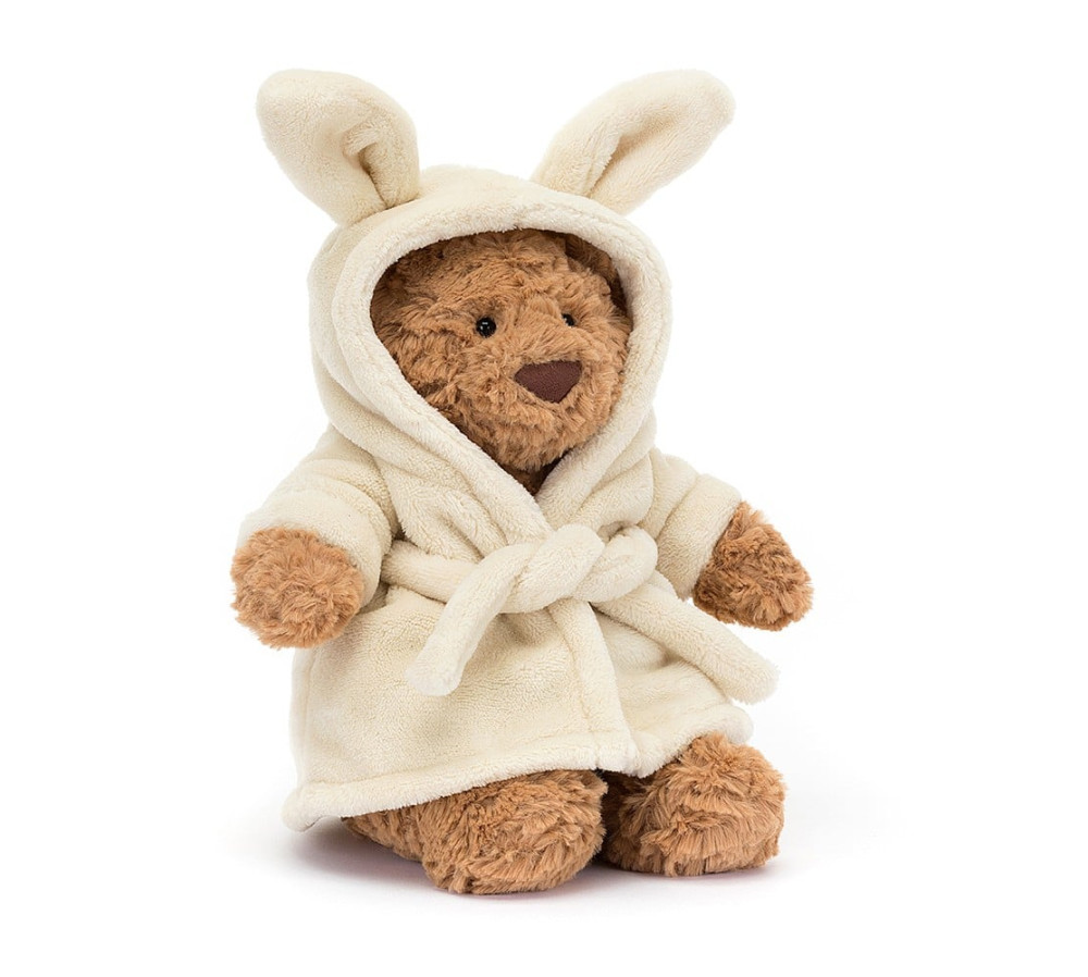 Miś Bartłomiej w szlafroku 26cm, Jellycat
