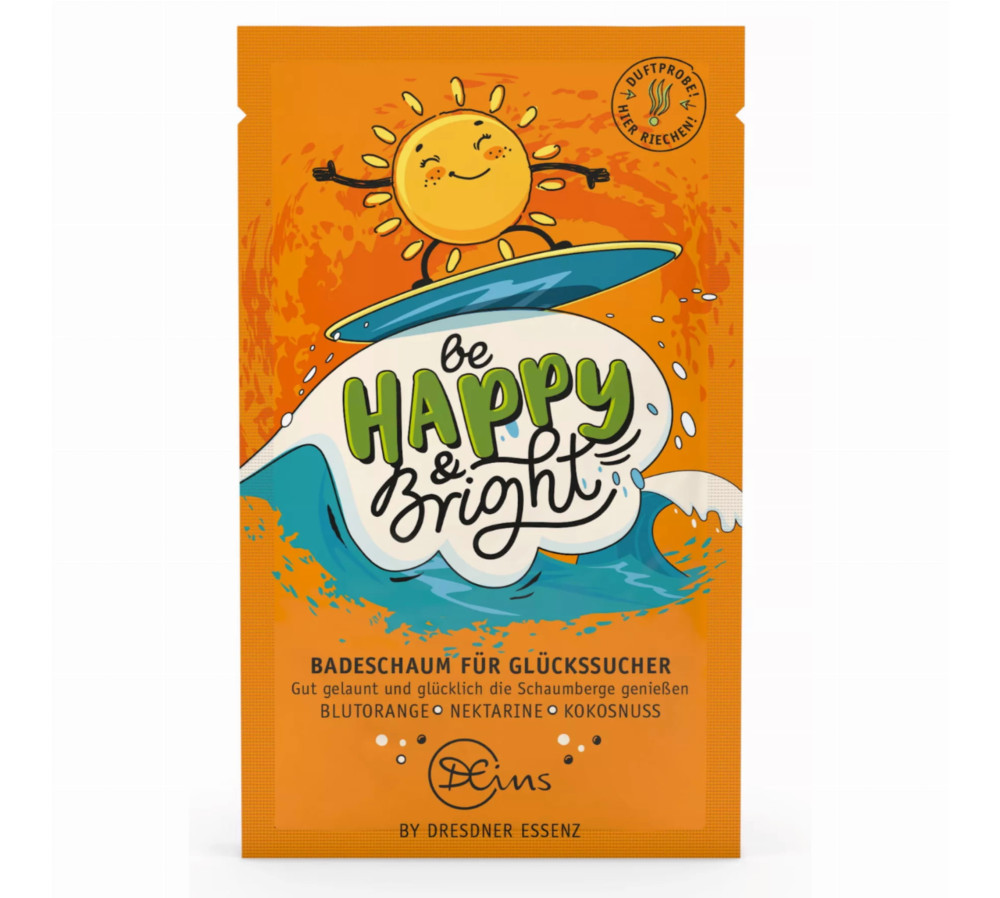 BE HAPPY & BRIGHT - PIANKA DO KĄPIELI 60G - DRESDNER ESSENZ