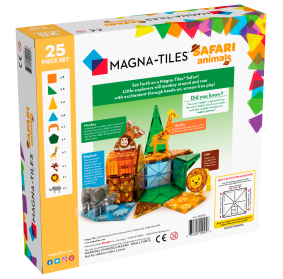 MAGNA-TILES® Klocki Magnetyczne Safari Animals 25 el.