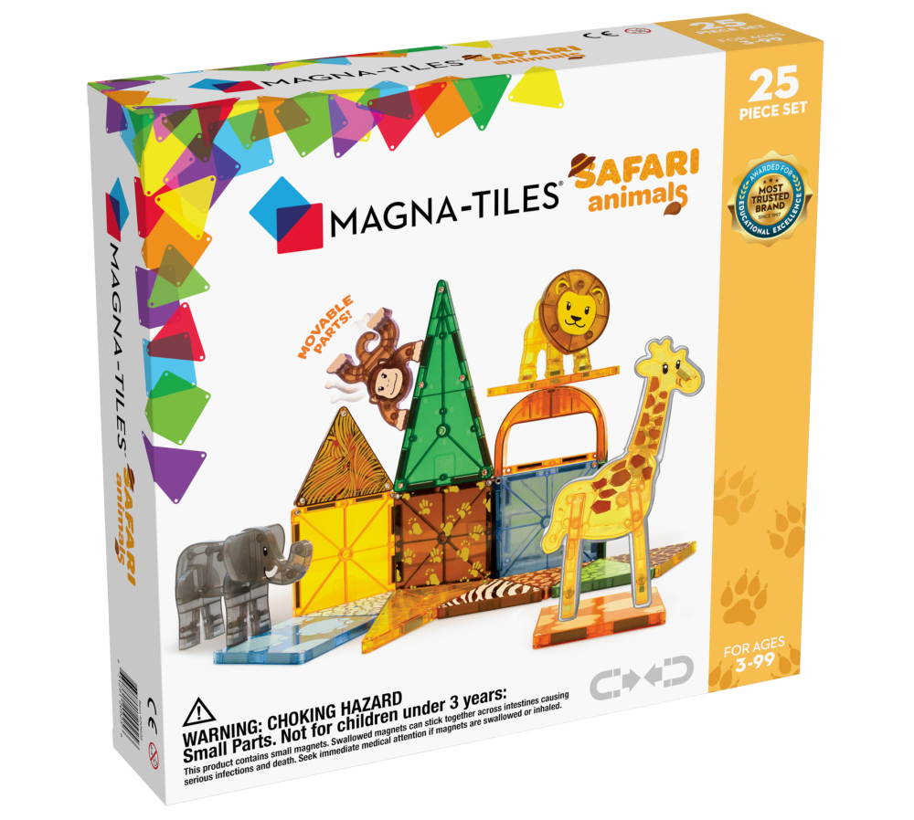 MAGNA-TILES® Klocki Magnetyczne Safari Animals 25 el.