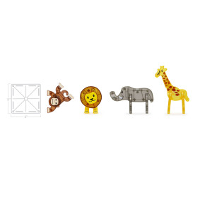 MAGNA-TILES® Klocki Magnetyczne Safari Animals 25 el.
