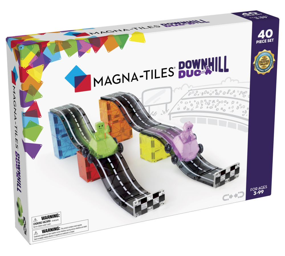 MAGNA-TILES® Klocki Magnetyczne Downhill Duo 40 el.