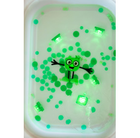 Glo Pals, Kostki sensoryczne świecące w wodzie Pippa - zabawka kąpielowa, kolor zielony