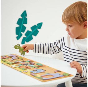 Magnetyczna układanka Dinozaury Magneti'stories 3+, Janod