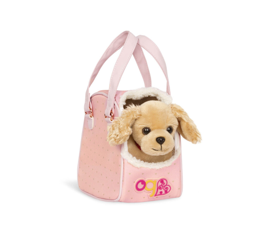 Piesek COCKER SPANIEL w TOREBCE – Hop in Dog Carrier Our Generation