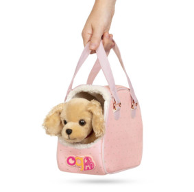 Piesek COCKER SPANIEL w TOREBCE – Hop in Dog Carrier Our Generation