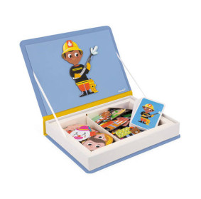 Magnetyczna układanka Zawody Magnetibook, Janod