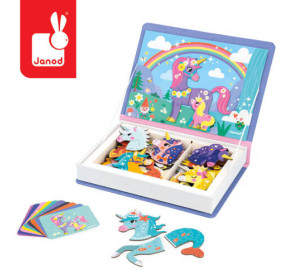 Magnetyczna układanka Jednorożec Magnetibook 3-8 lat, Janod