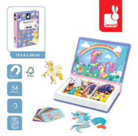 Magnetyczna układanka Jednorożec Magnetibook 3-8 lat, Janod
