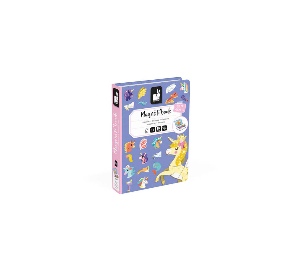 Magnetyczna układanka Jednorożec Magnetibook 3-8 lat, Janod