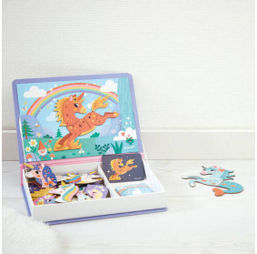 Magnetyczna układanka Jednorożec Magnetibook 3-8 lat, Janod