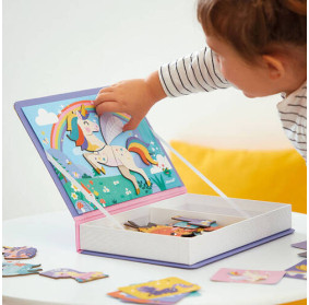 Magnetyczna układanka Jednorożec Magnetibook 3-8 lat, Janod