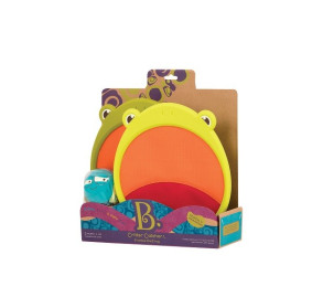 Gra zręcznościowa łapki na rzep + piłka ŻABA B.TOYS Critter Catchers, Frankie the Frog