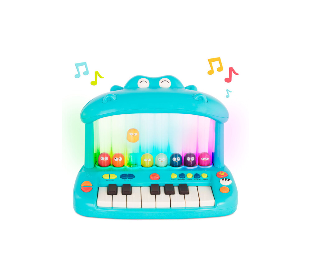 KEYBOARD ze SKACZĄCYMI PTASZKAMI B.TOYS Hippo Pop Play Piano