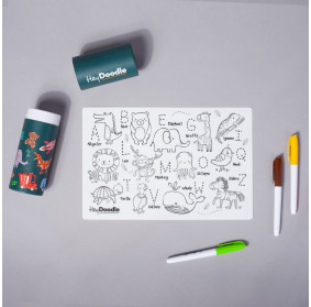 Mata Silikonowa do Kolorowania A4 - Zwierzęta MM001 Hey Doodle