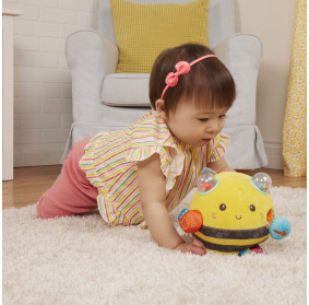 Brzęcząca PSZCZÓŁKA sensoryczna Fuzzy Buzzy Bee  B.TOYS