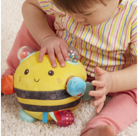 Brzęcząca PSZCZÓŁKA sensoryczna Fuzzy Buzzy Bee  B.TOYS