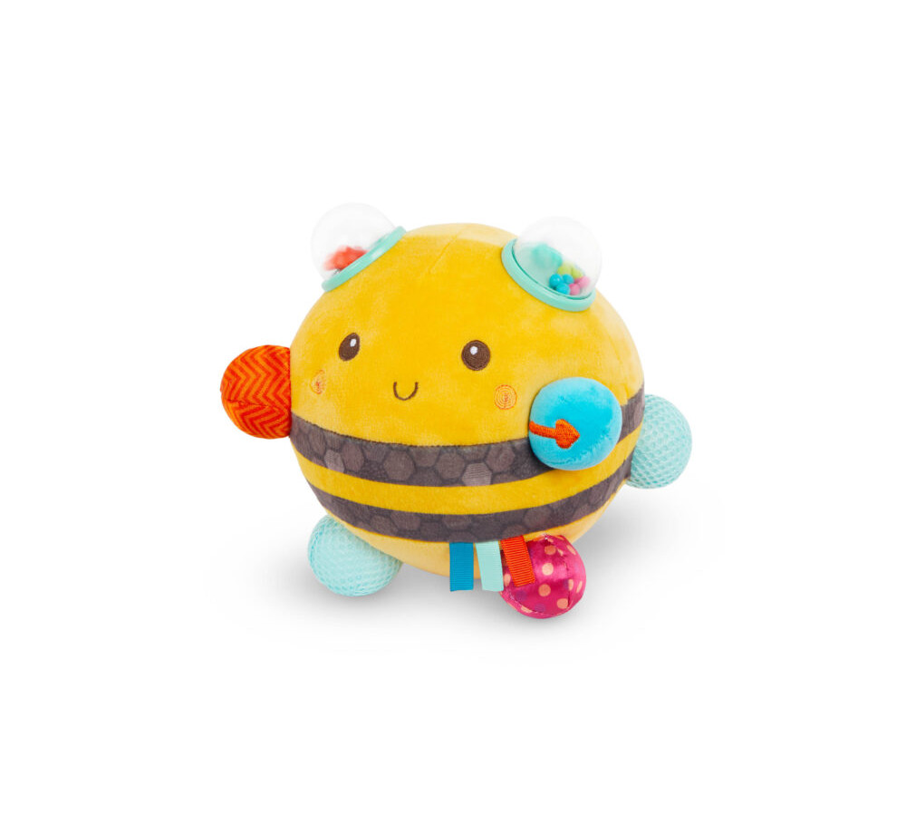 Brzęcząca PSZCZÓŁKA sensoryczna Fuzzy Buzzy Bee B.TOYS