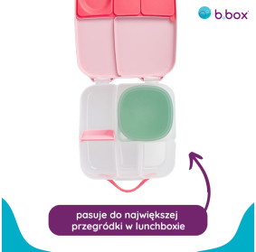 Silikonowy pojemnik z pokrywką do lunchboxa Forest, b.box
