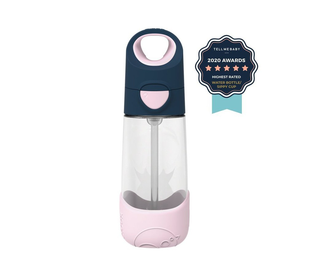 B.BOX Butelka tritanowa ze słomką 450 ml Indigo Rose