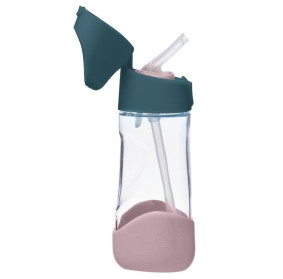 B.BOX Butelka tritanowa ze słomką 450 ml Indigo Rose