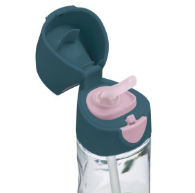 B.BOX Butelka tritanowa ze słomką 450 ml Indigo Rose