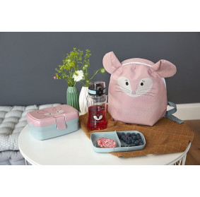 Lassig Zestaw na lunch Lunchbox + Tritanowa butelka - bidon 460 ml About Friends Szynszyla