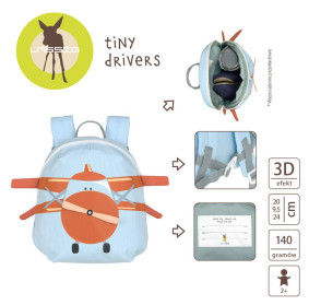 Lassig Plecak mini Tiny Drivers Samolot