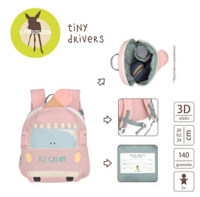 Lassig Plecak mini Tiny Drivers Samochód z lodami