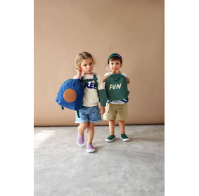 Lassig Plecak mini sztruks Little Gang Fun ocean green