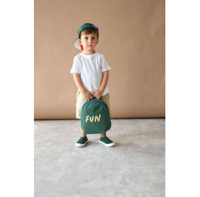 Lassig Plecak mini sztruks Little Gang Fun ocean green