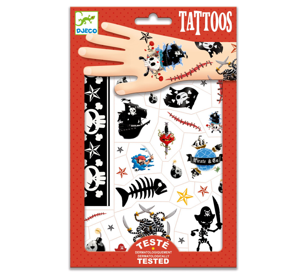 Tatuaże PIRACI Djeco, DJ09584,