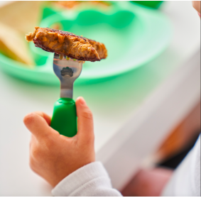 SZTUĆCE WIDELEC I ŁYŻKA NANA'S MANNERS ETAP 2 GREEN